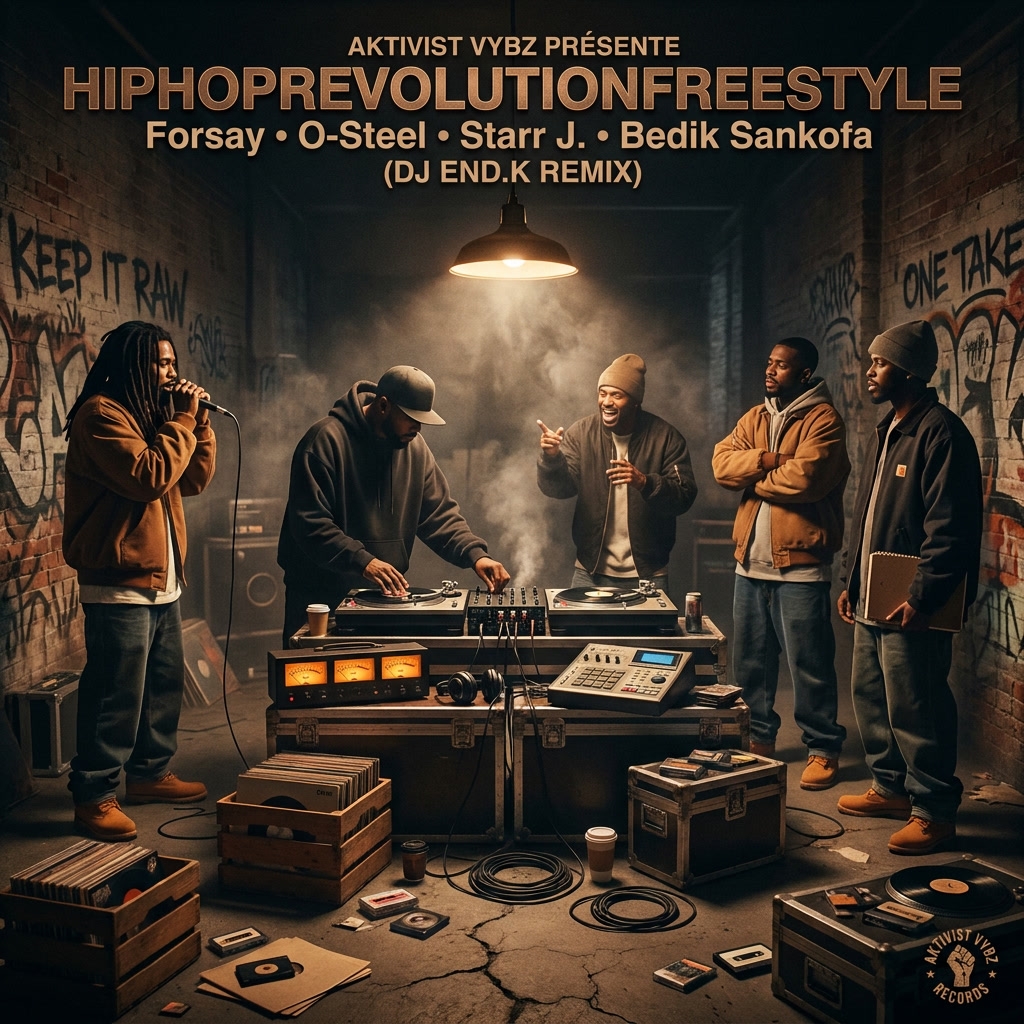 Forsay • O-Steel • Starr J. • Bedik Sankofa - HIPHOPREVOLUTIONFREESTYLE (DJ END.K REMIX)